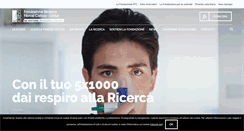 Desktop Screenshot of fibrosicisticaricerca.it